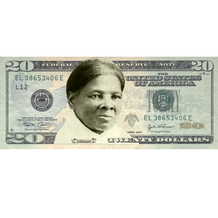 femme billet 20 dollars