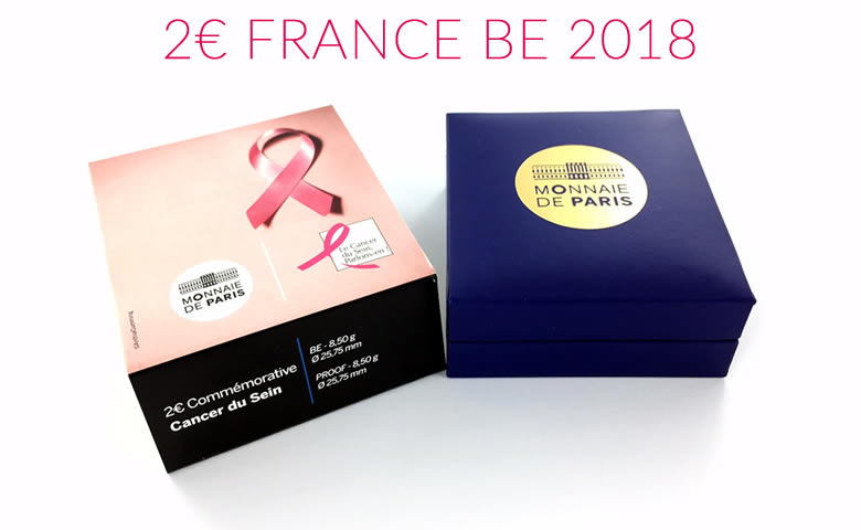 2 euros commémorative nationale 2017, "Le cancer du sein : 25 ans du ruban rose"